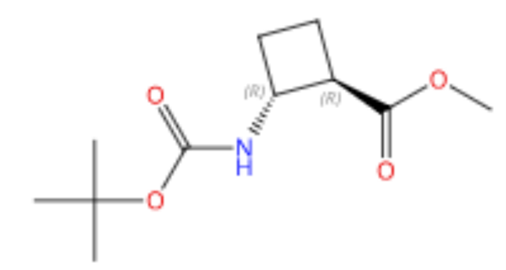 反式-2-{[(叔丁氧基)羰基]氨基}环丁烷-1-羧酸甲酯